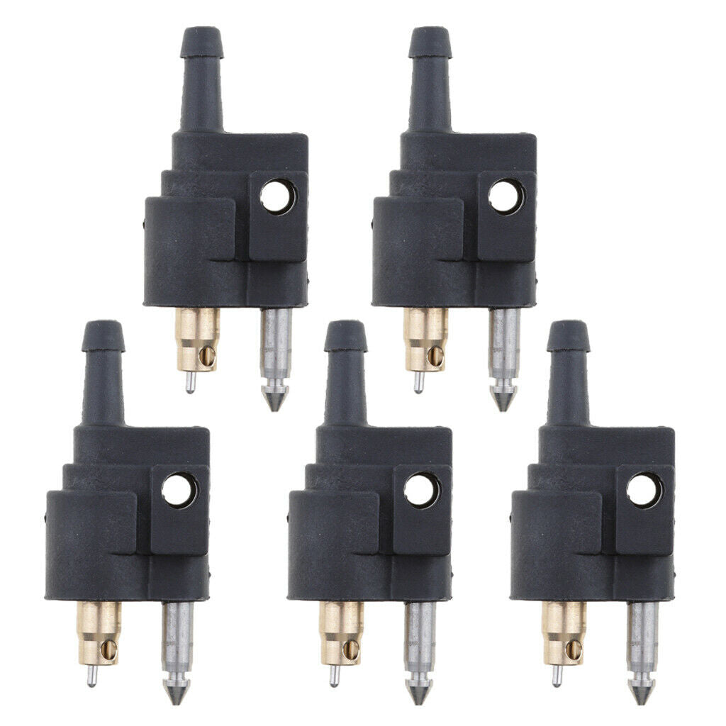 Set of 5 1/4" Fuel Hose Line Connector For Yamaha Outboard Engine Pipe