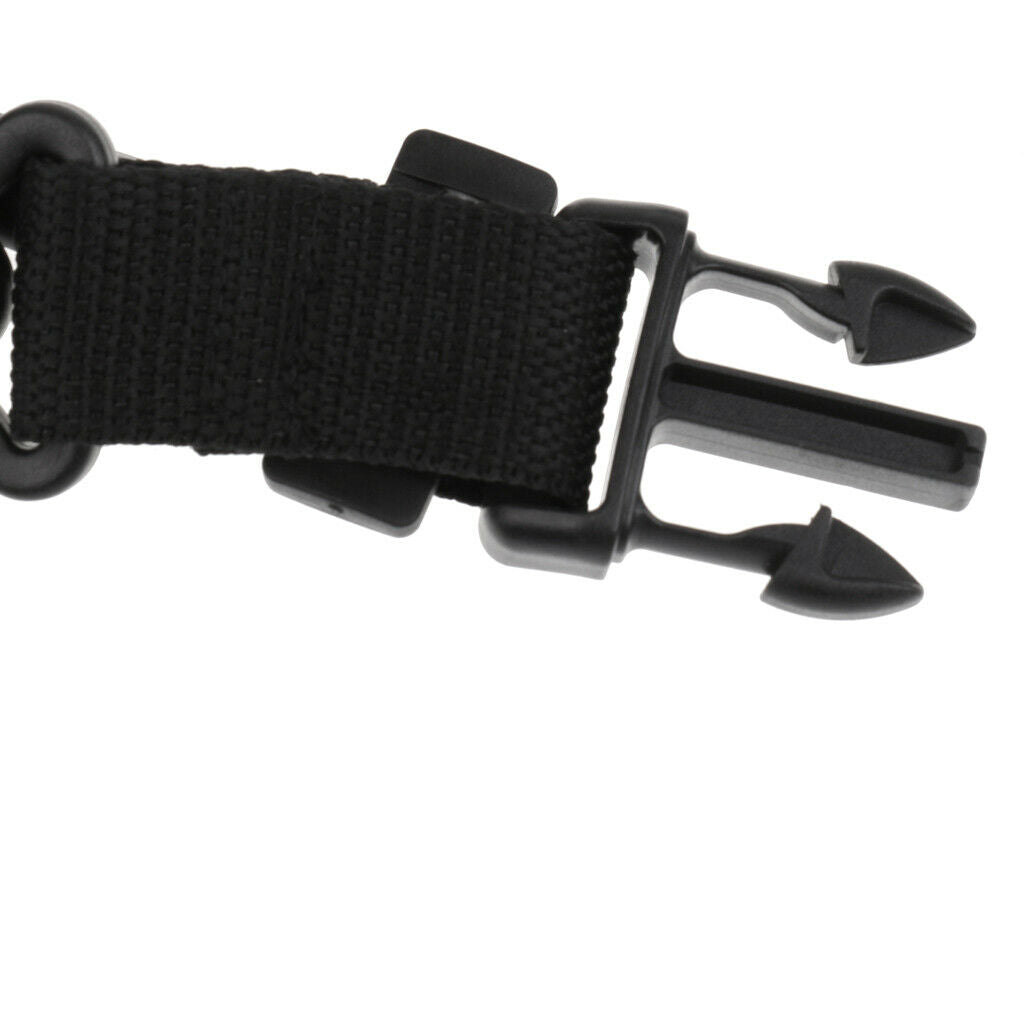 Scuba Diving Coil Camera Lanyard with Clips & Quick Release Buckle blue