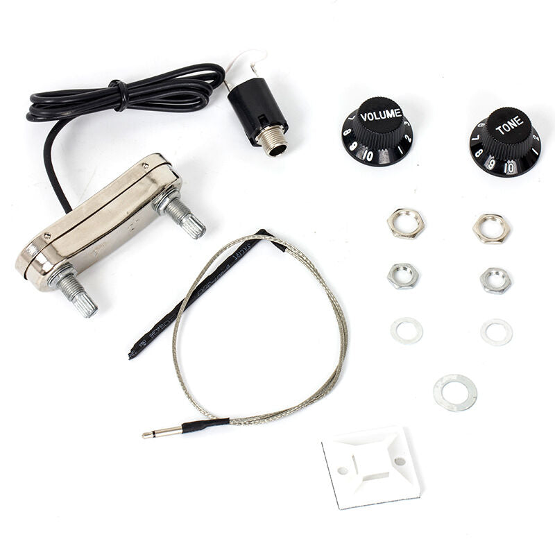 Acoustic Guitar Passive Preamp Piezo Pickup PS700 With 500K 1 Tone 1 Volume