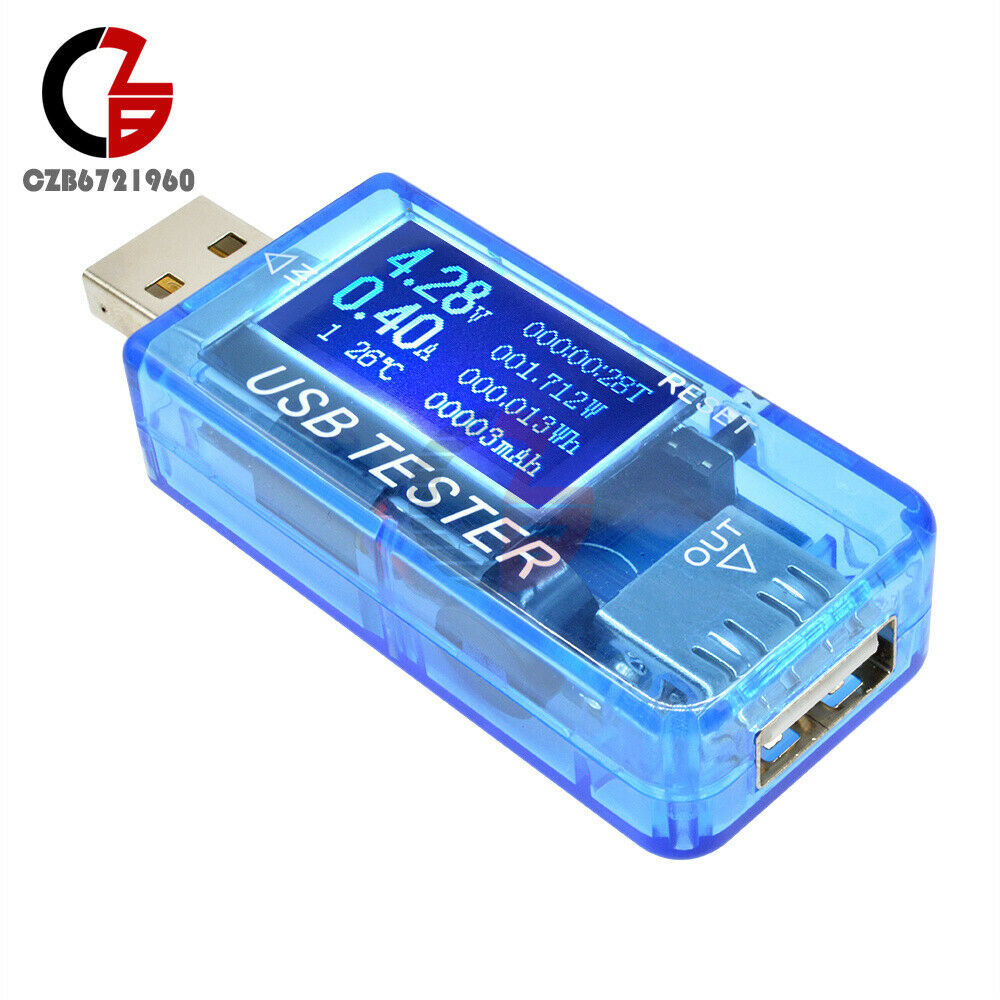 USB 6 in 1 Voltmeter Ammeter Tester LCD Current Voltage Capacity Power Detector