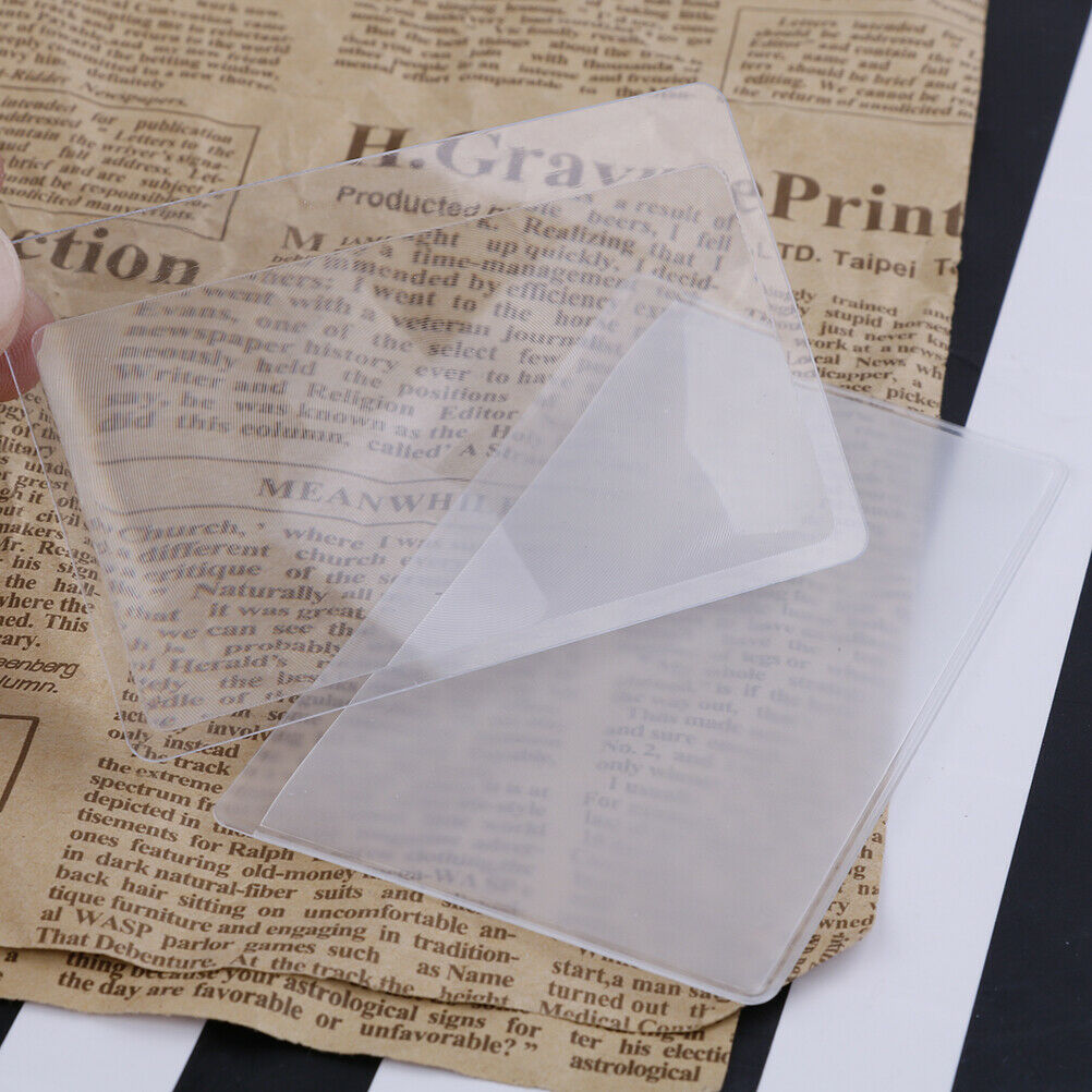 Credit Card Magnifier Pocket Credit Card Fresnel Transparent Magnifying G.l8