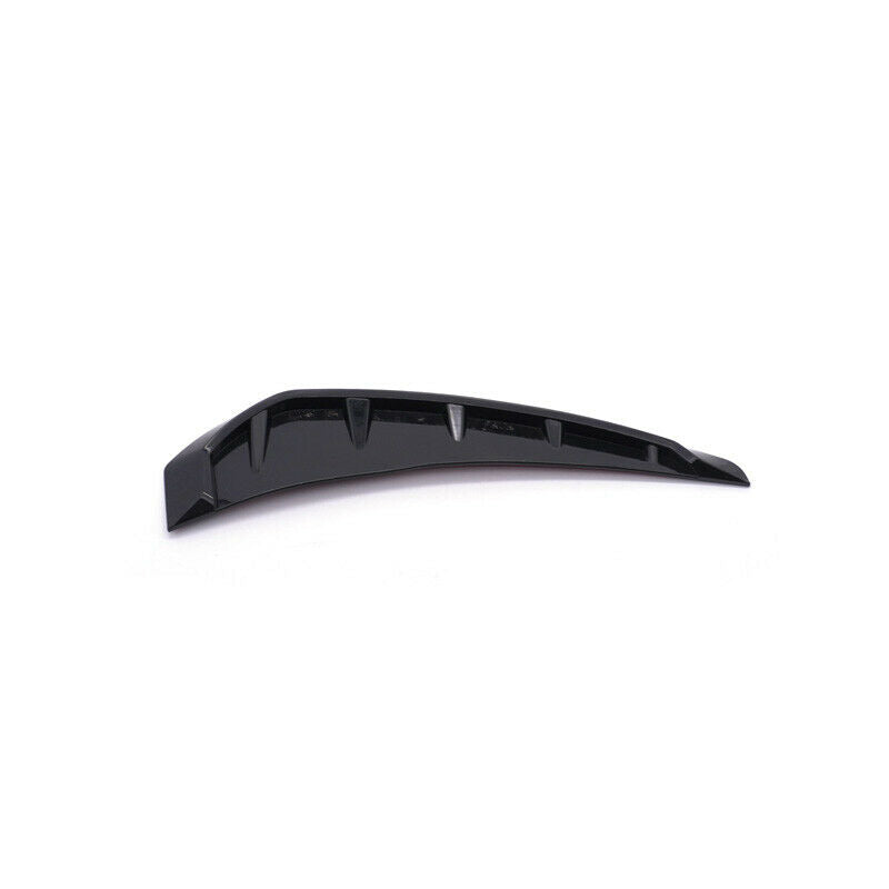 2PCS Universal Car Glossy Black Side Door Fender Vent Air Wing Cover Trim Decor
