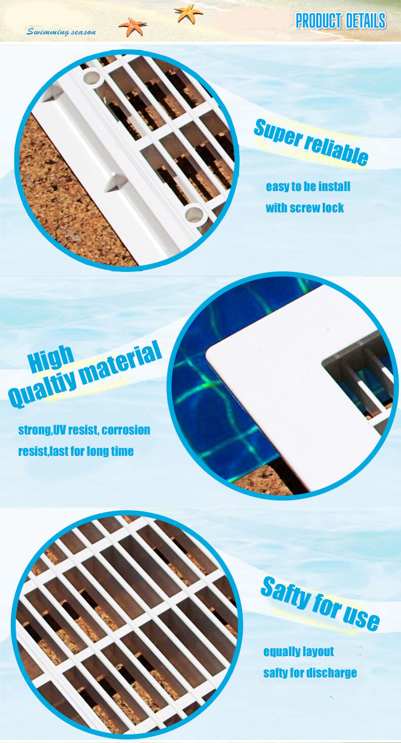 12 inch swimming pool hydathode square swimming pool main drain
