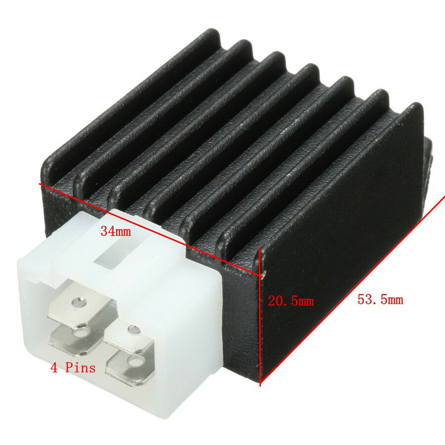 Black Ignition Coil CDI Unit Rectifier Regulator for 110cc-140cc Pit Dirt Bike