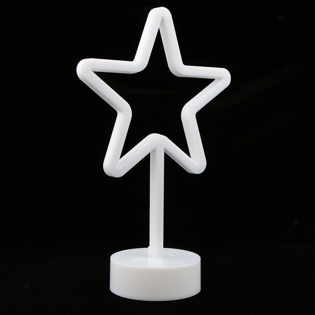 Star LED Night Light Desk Light Lamp with Holder Kids Room Party Decoration