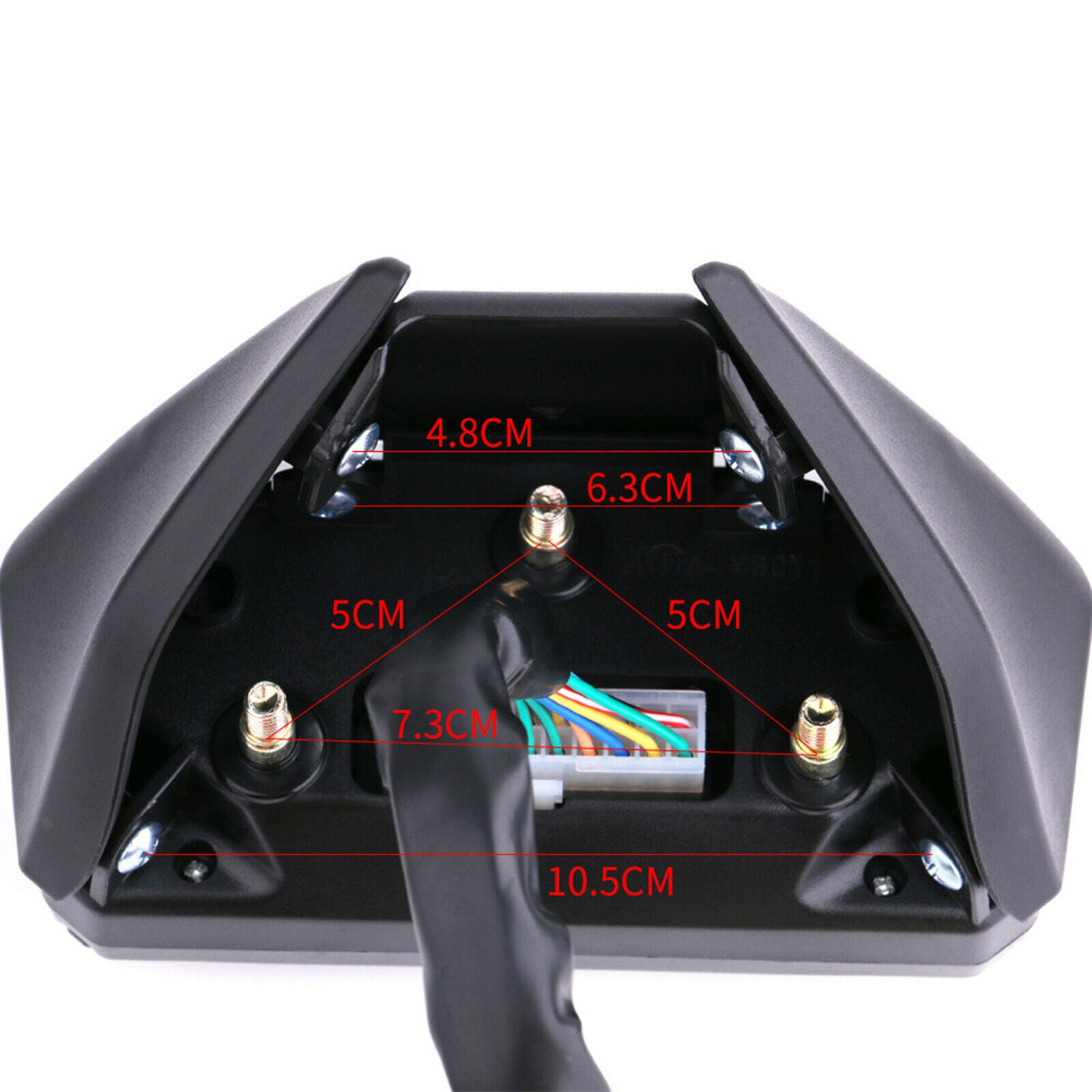 Motorcycle LCD Speedometer Digital Odometer 199km/h 1200 rpm 6 Gears Gauge