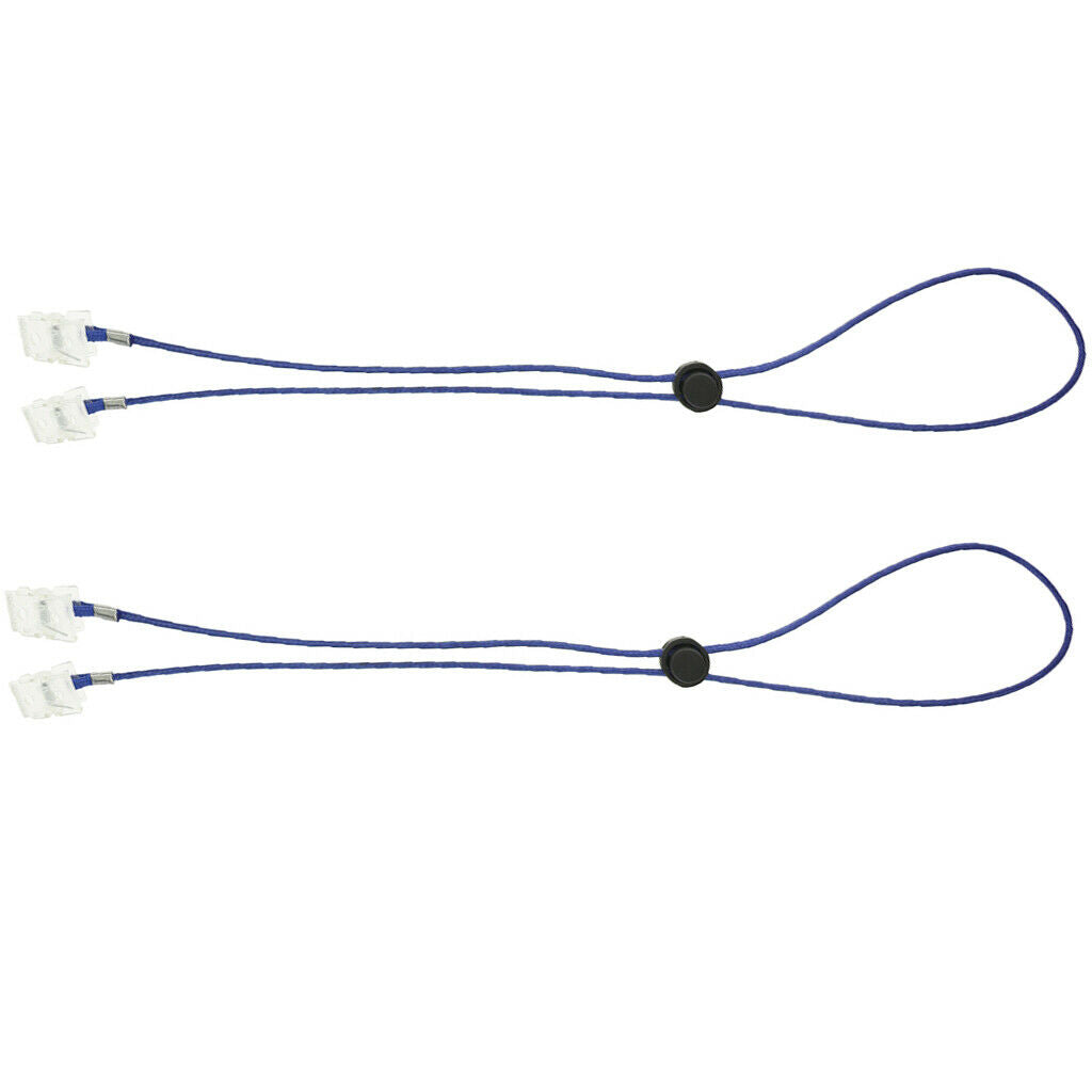 6 Pieces Flexible Bib Napkin Chains Holder Meal Paper Towel Clip Landyard