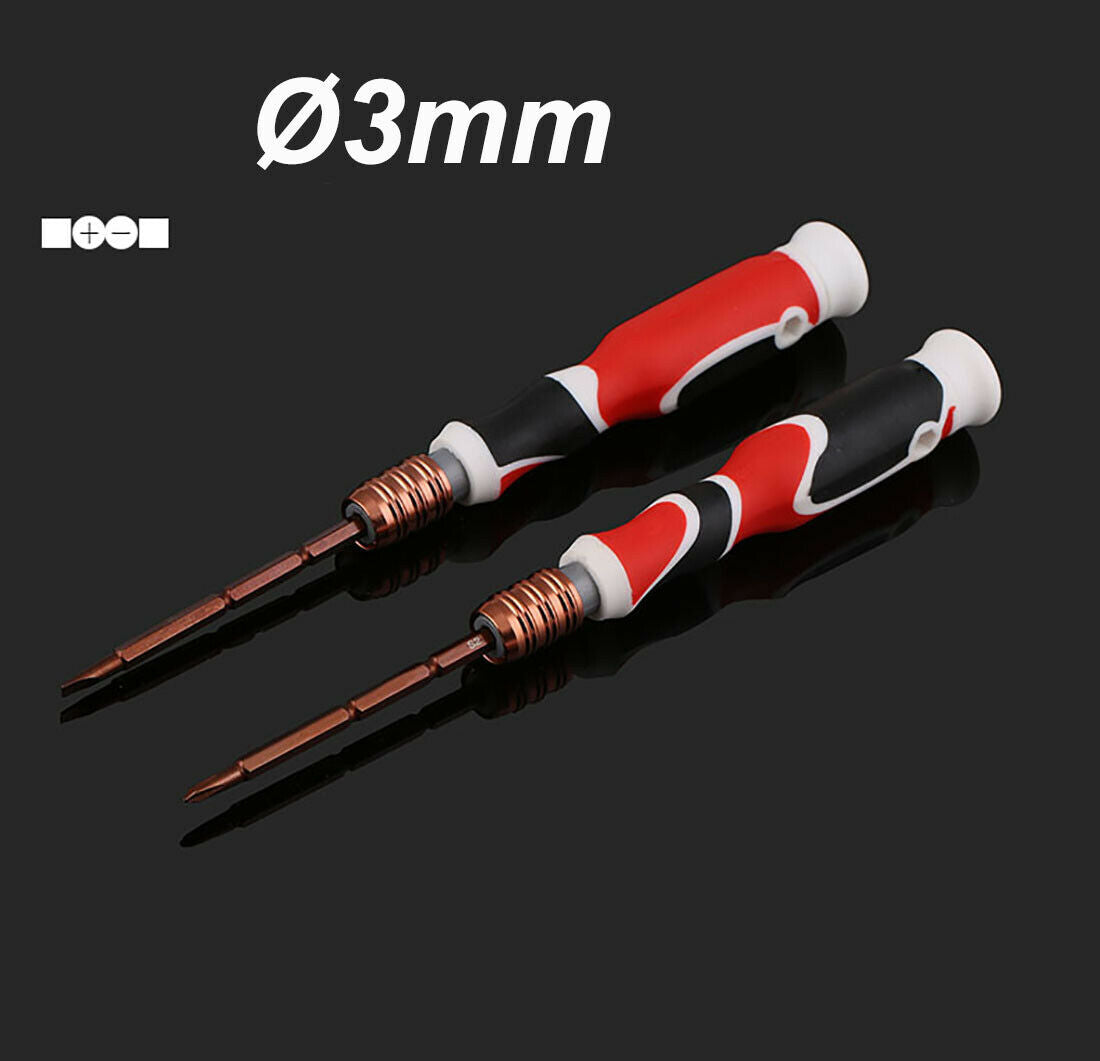 Ø3mm 2-in-1 Screwdriver Phillips & Slotted Screwdriver Cr-V With Magnetic Steel