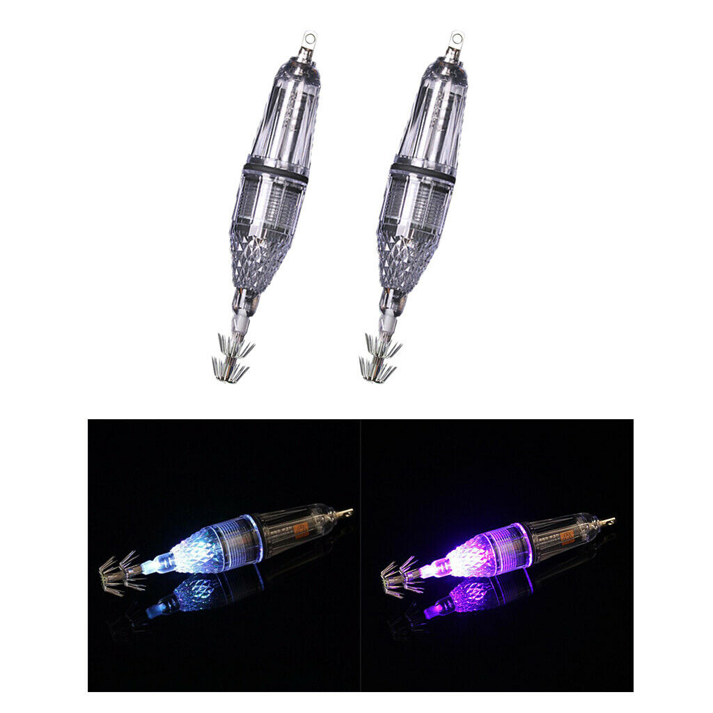 2 Pcs Squid Jigs Sea Fishing Hooks Saltwater Lure