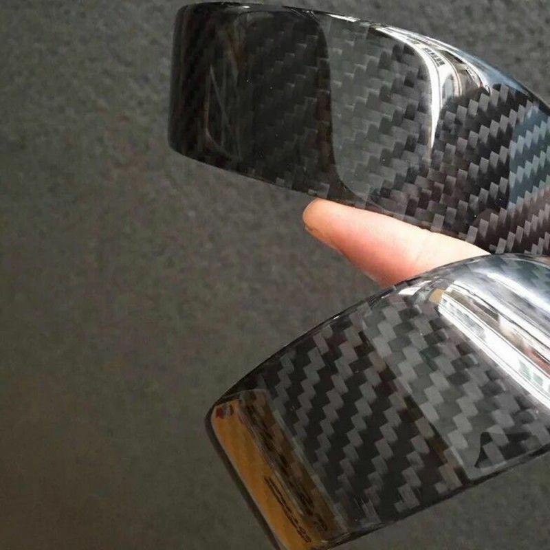 2x Carbon Fiber Car Scuff Plate Door Sill Cover Panel Step Protector Guard48.5CM