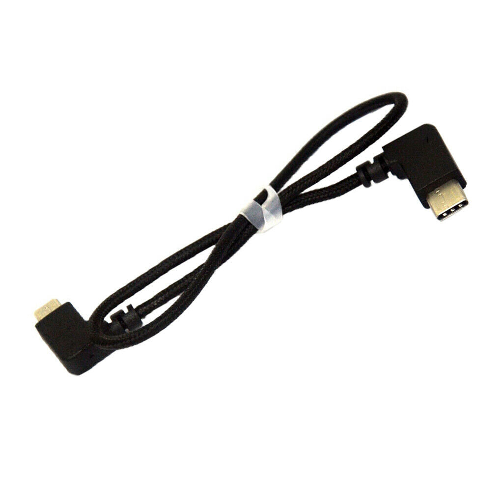Black Nylon Braided Type C Connector Data Cable for DJI