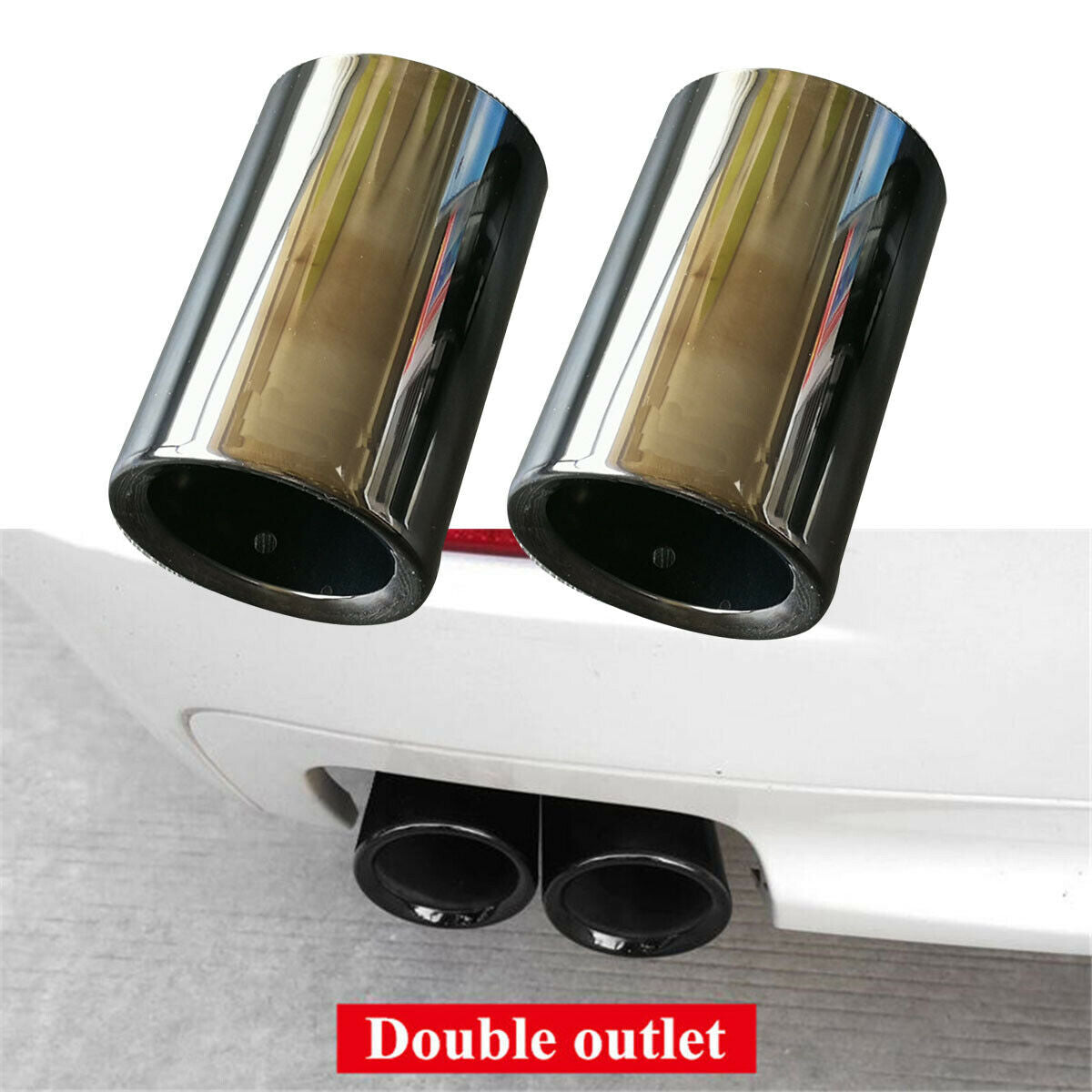 Stainless Steel Exhaust Tip For BMW F10 F18 528i F30 316i 318i 320i 328i 330i