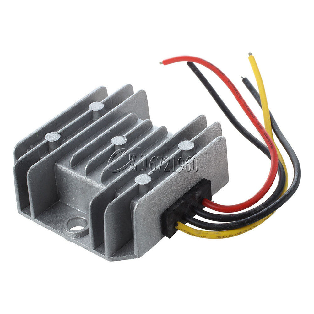 DC/DC Voltage Converter Regulator 24V Step Down to 12V 5A Waterproof Adapter