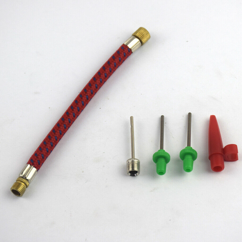 5.1'' Bike Pump Extension Hose for American Valve Sports Inflate Needle Nozzle