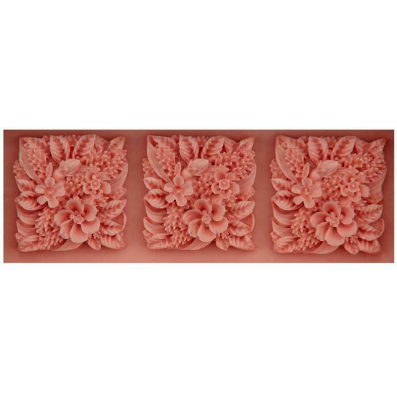 Flower Clusters Silicone Soap Mold Fondant Candy Mould Cake Chocolate Decorating