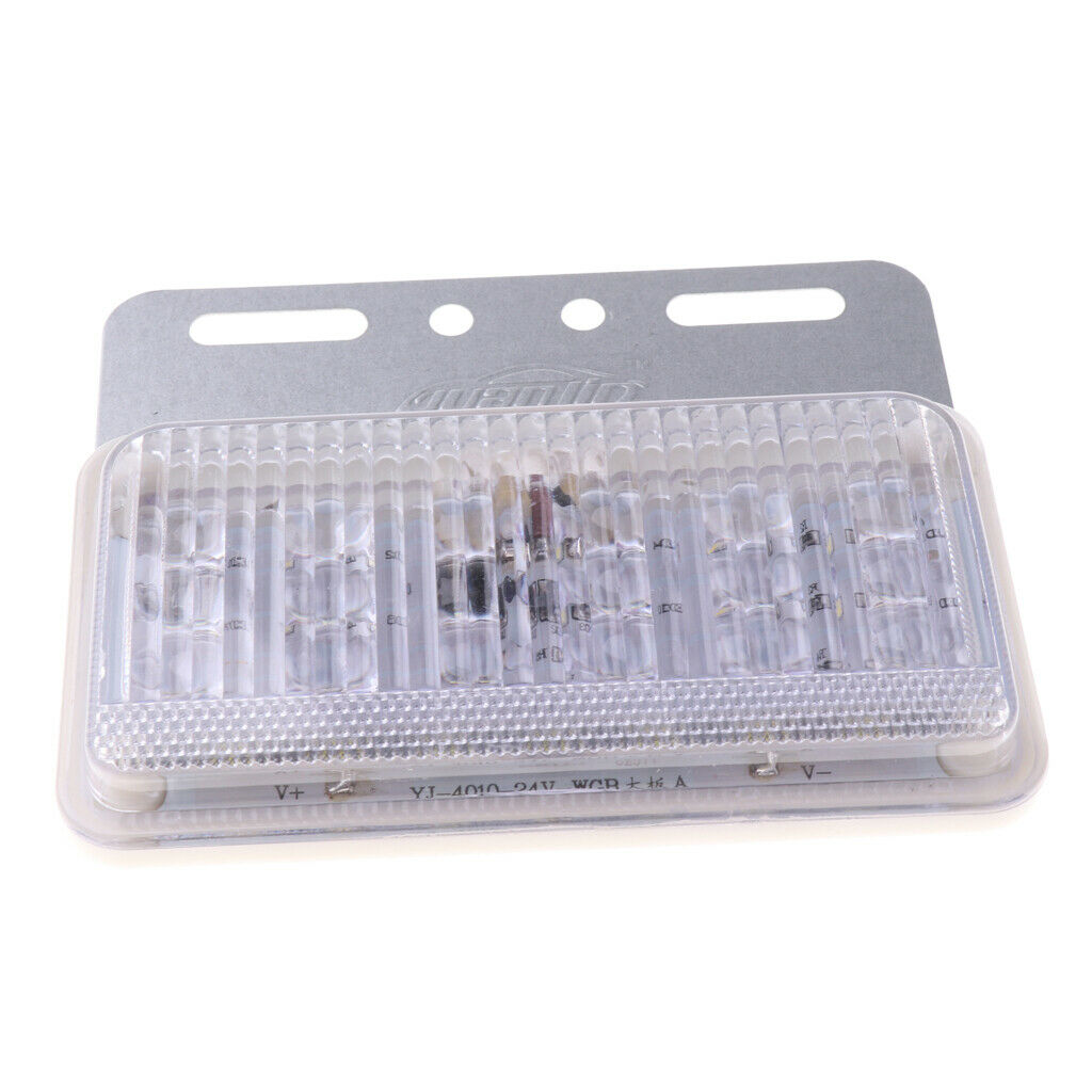 2 Pieces 18LED Side Marker Lamp Clearance Light Truck Trailer 12V White