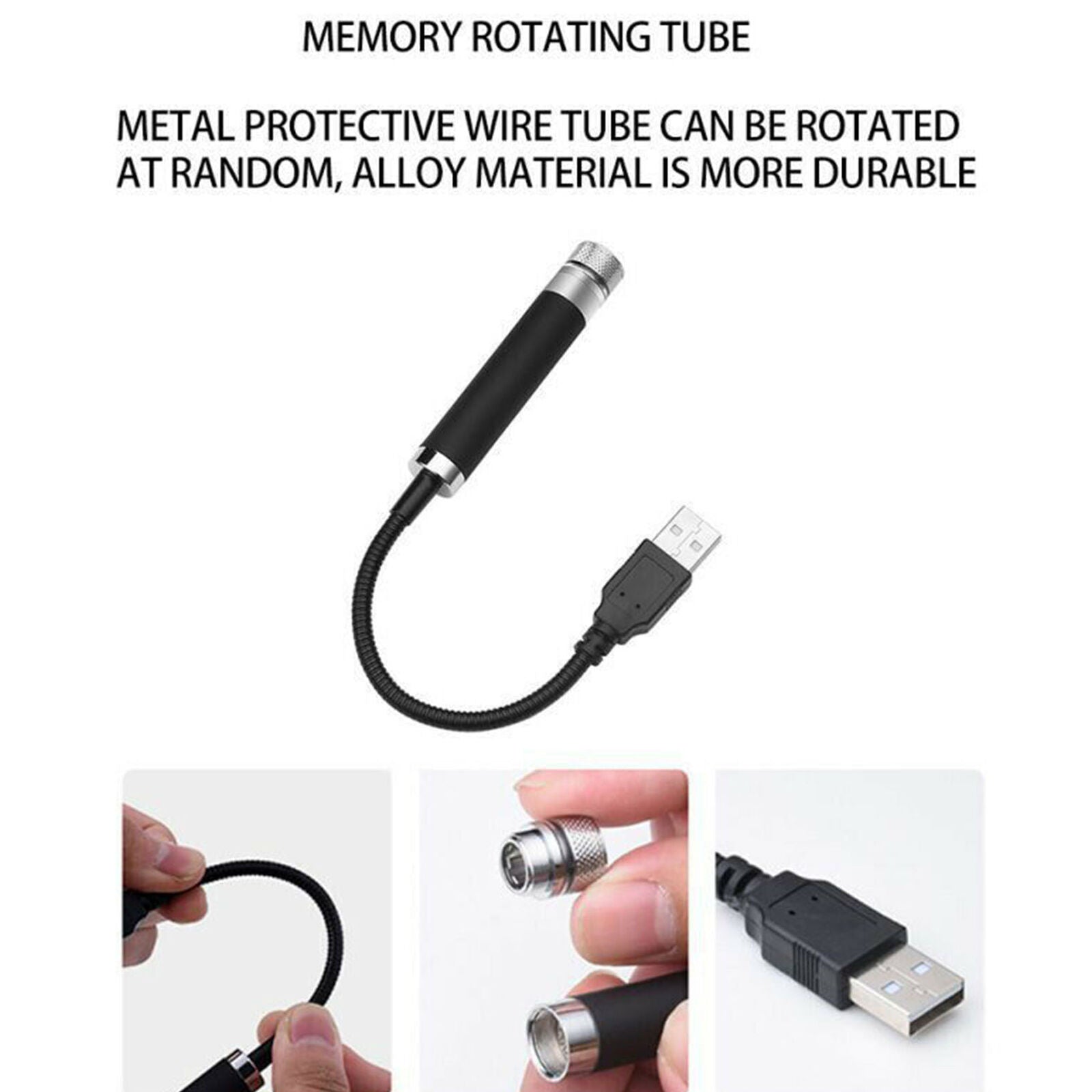 USB Car Roof Light Romantic Night Light Atmosphere Lamp Wedding&Birthday Party