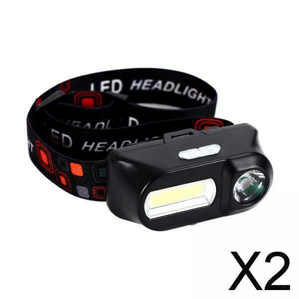 2X Headlight Camping Cycling Outage Fishing Head Torch Headlamp Work Flashlight