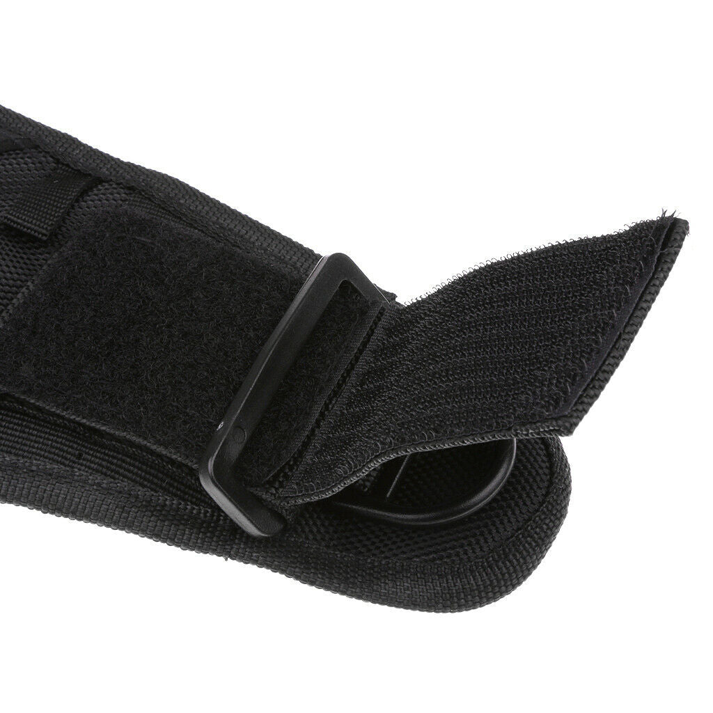 Durable Nylon Black Diving Flashlight Holder Glove Universal Wristband