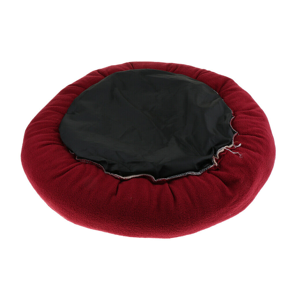 Soft Pet Bed Cushion Warm Breathable Dog Cat Bed Mat  Wine Red M