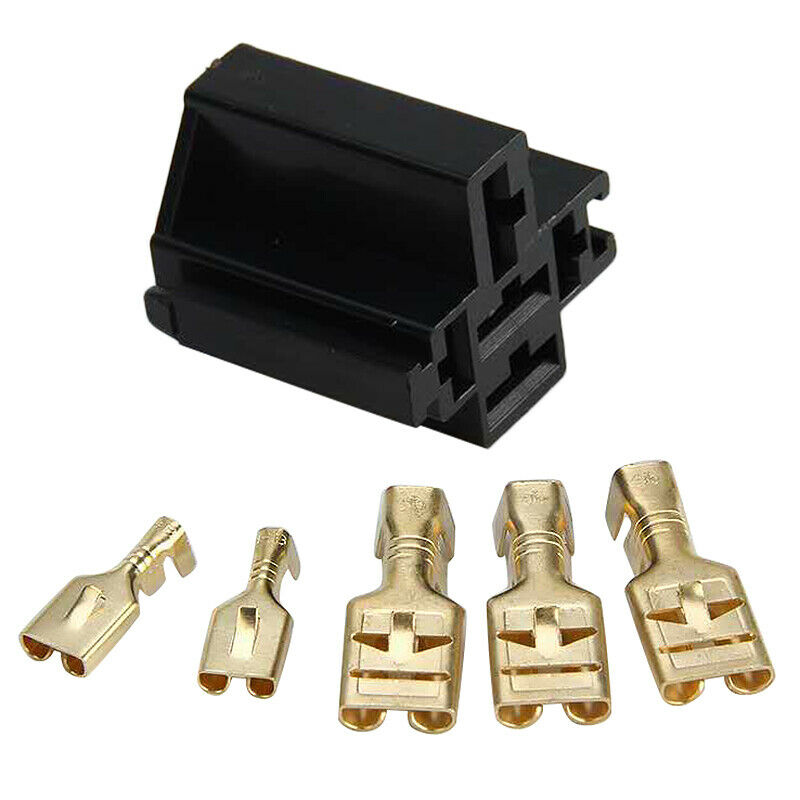 80A High Current Relay Socket Relay Wide Pin Relay Socket Auto Parts Five HoleJ7