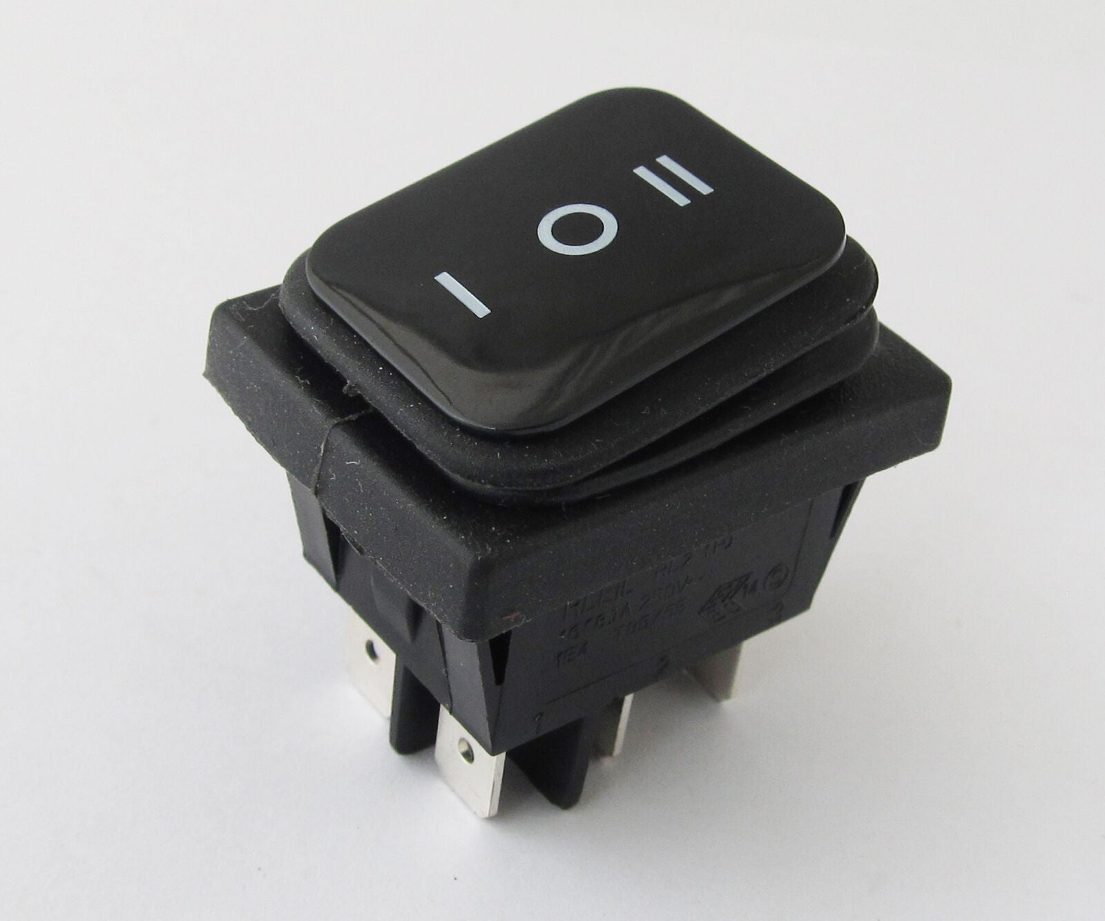 1pc Black RLEIL RL2(P) Waterproof IP65 ON/OFF/ON Boat Car Rocker Switch 10A 250V