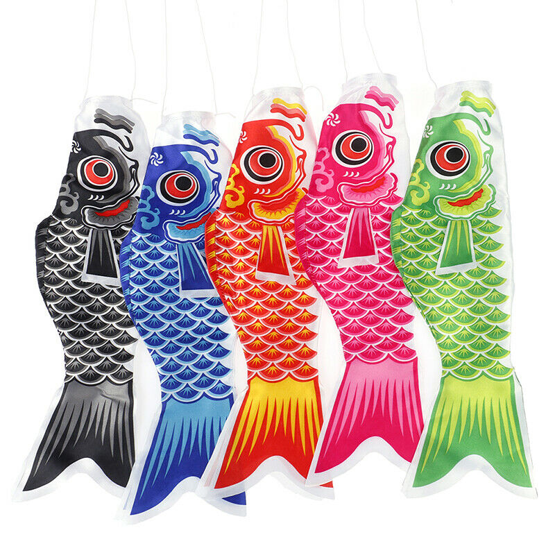 1Pc Colorful Japanese Style Carp Streamer Windsock Streamer Fish Flag Home De TH
