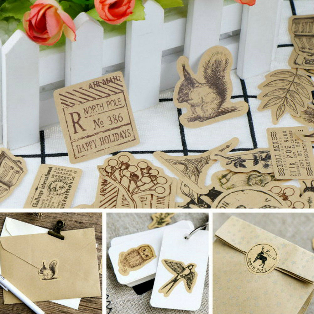 46pcs All Things In The World Label Stickers DIY Diary Album Decor Sticke.l8