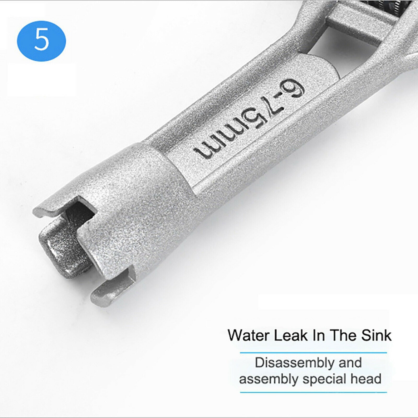 6-78mm Aluminum Alloy Wide Mouth Adjustable Wrench Tool Universal Key Nut Wrench