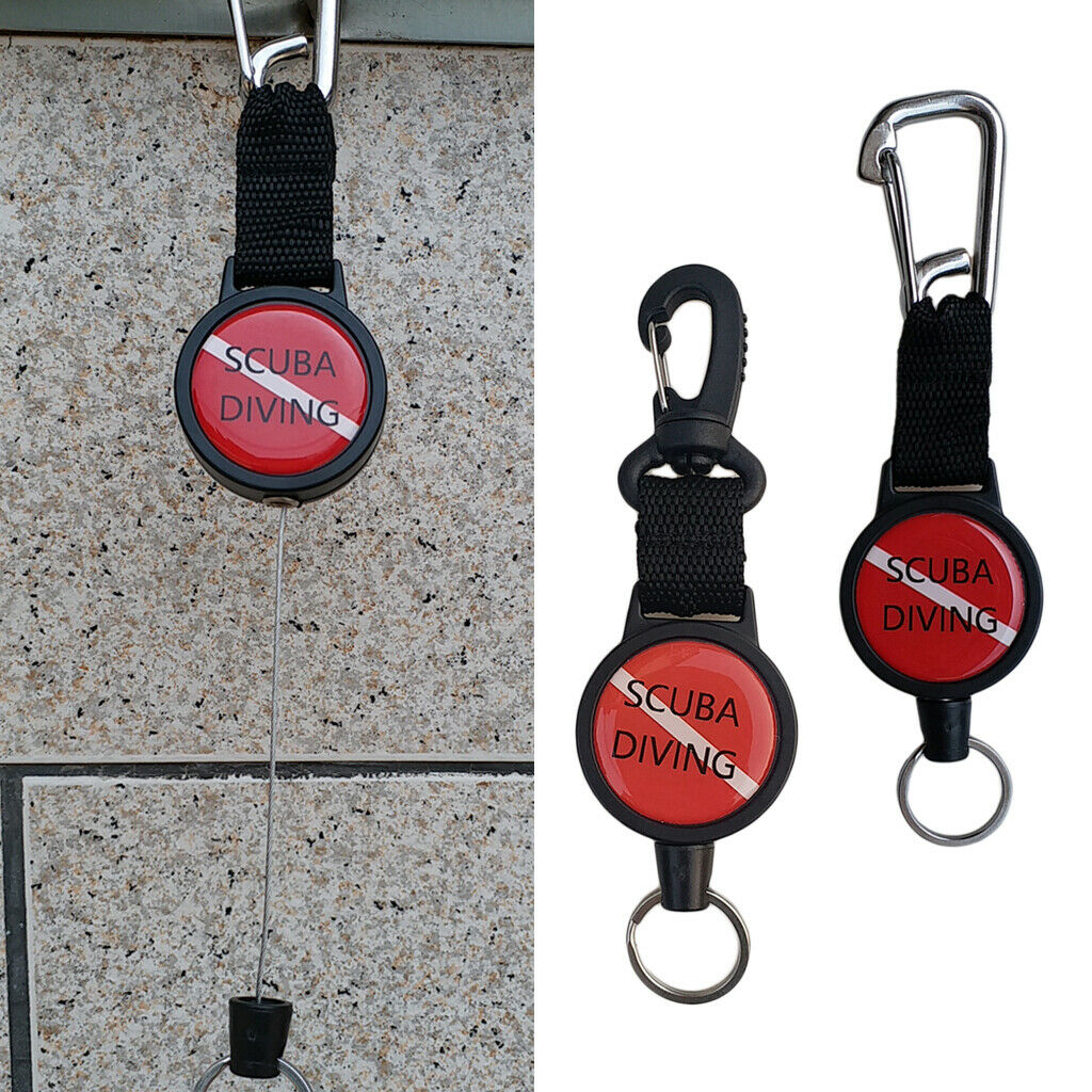 Solid Diving Dive Gear Retractor Dive Lanyard Regulator Holder Keeper Buckle