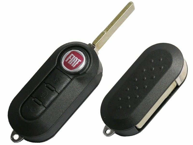 3 BUTTON REMOTE KEY FOB CASE UNCUT BLADE FOR FIAT 500 PANDA BRAVA PUNTO STILO