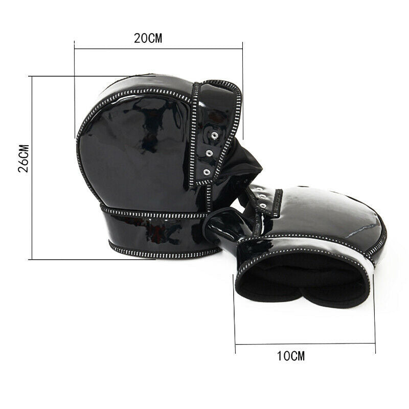 2X PU Motorcycle Scooter Handlebar Gloves Fur Muffs Winter Warm Mitts Waterproof