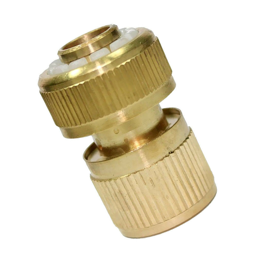 Garden Hose Water Pipe Shut-off Tap Connector 25mm OD Tube Quick Fitting