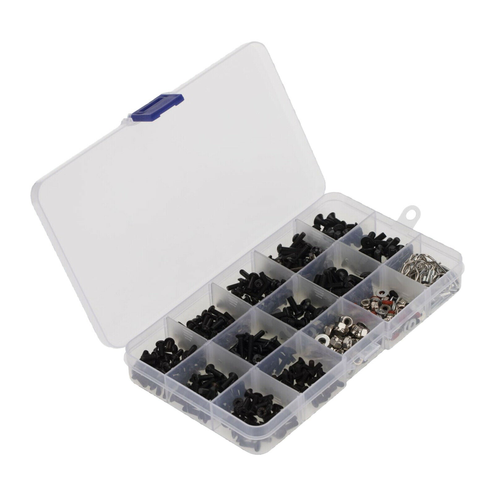 500PCS M3 M4 Screws Nuts Hardware Fastener Kit Fits 1/8 1/10 RC Repair Parts