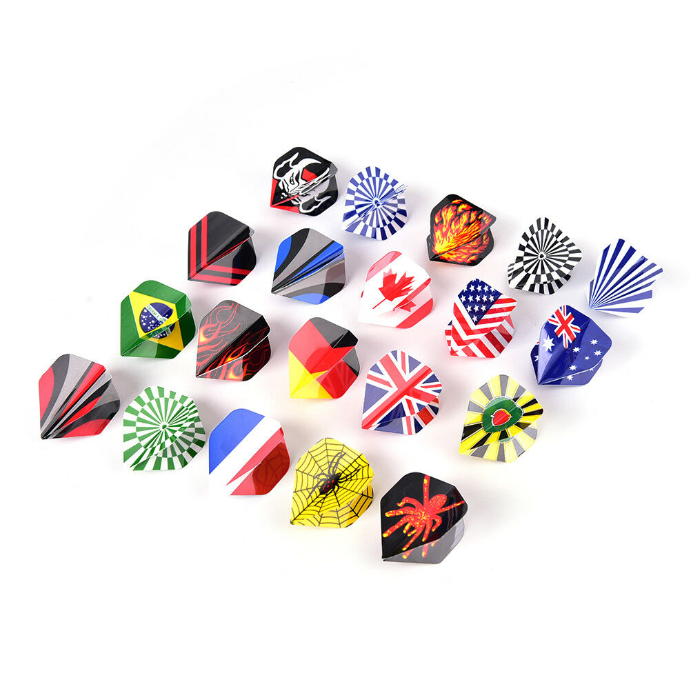 60pcs/lot dart flights in 20 kinds of patterns darts fin feather accessory、NADD