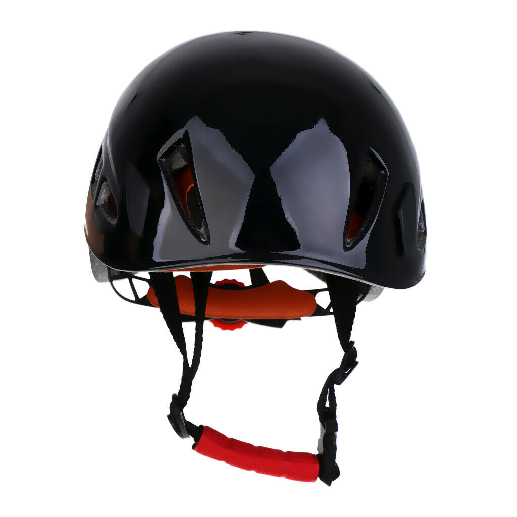 Professional Rock Climbing Caving Rappelling   Safety Helmet   Black