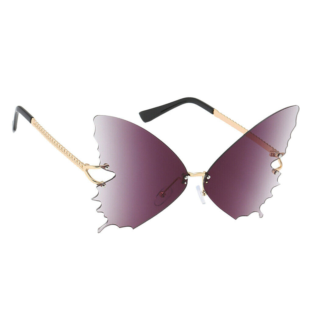 5Pcs Women Trendy Butterfly Sunglasses Metal Frame Party Eyewear Glasses