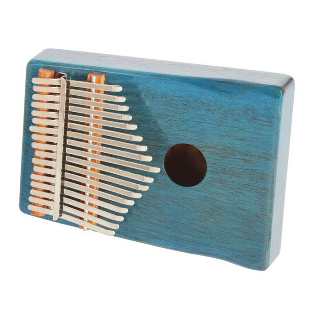 Portable Solid Mahogany 17 Key Kalimba Mbira with Bag African Musical Instrument