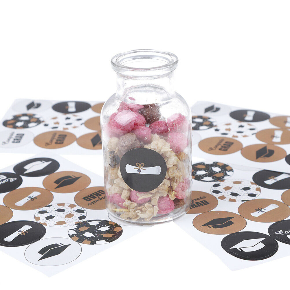 60pcs Graduation Sealing Stickers Paper Labels for DIY Gifts Packaging De.l8