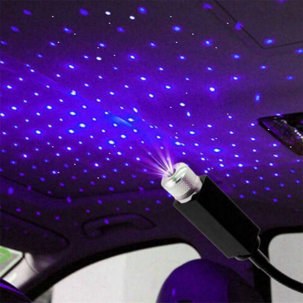 1X Car Atmosphere Lamp Interior Ambient Star Light LED USB Projector Starry Sky