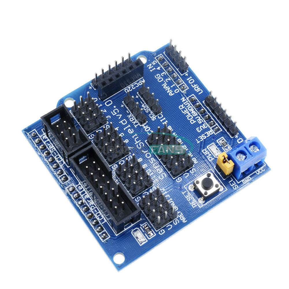 Arduino UNO MEGA Duemilanove Sensor Shield V5 Digital Analog Servo Motor Module