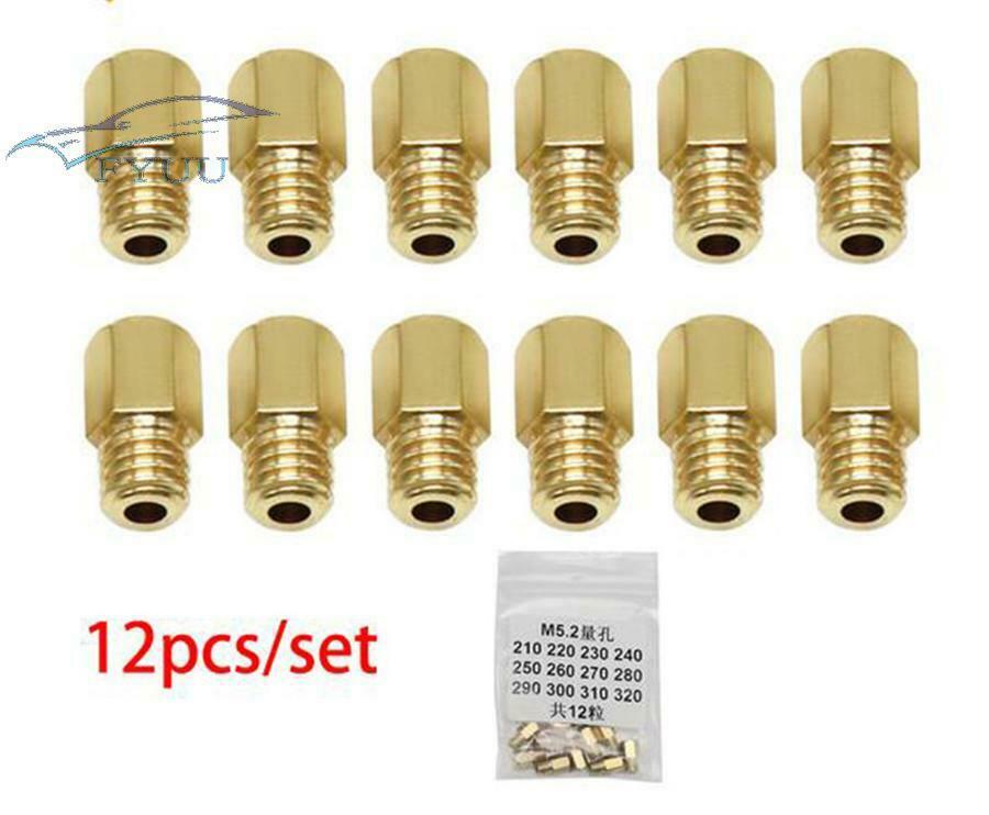 12*M5 Main Jet # 210-320 Carburetor Injector Nozzle For Motor MIKUNI VM TM TMX