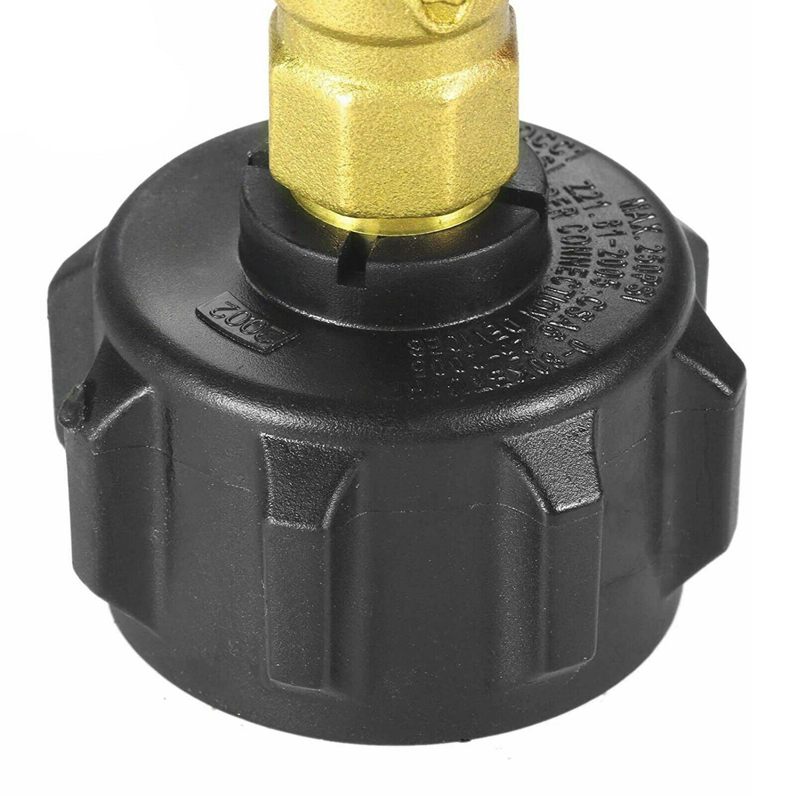 QCC1 Propane Refill Elbow Adapter Coupler with ON-Off Control Valve for BBQ