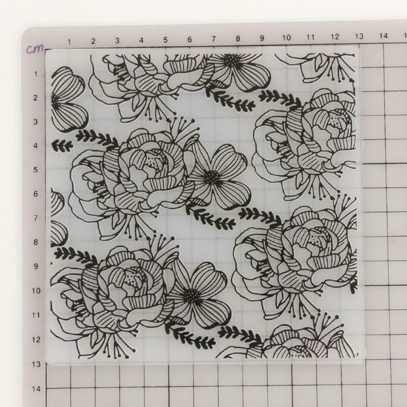Delicate Plastic Embossing Folder Pattern Background Uneven Embossing Template