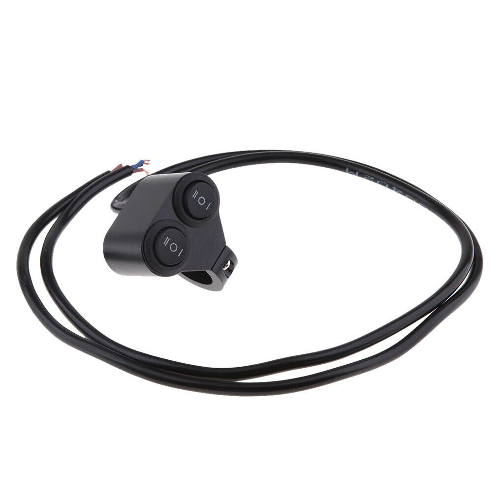 Aluminum Alloy 22mm Motorcycle Handlebar Headlight Dual Switch On/Off/On