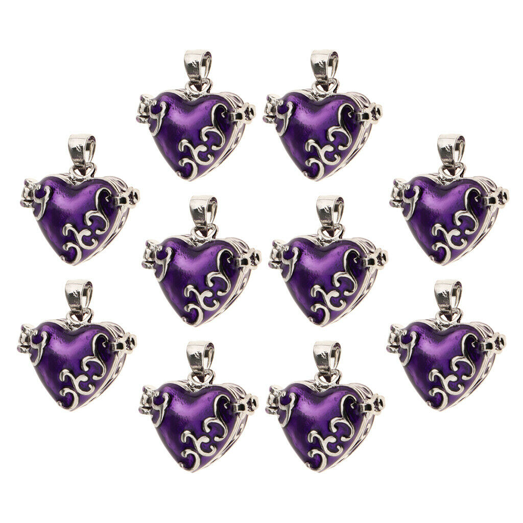 10x Purple Pet Urn Pendant Keepsake Ash Holder Memorial Craft Jewelry DIY