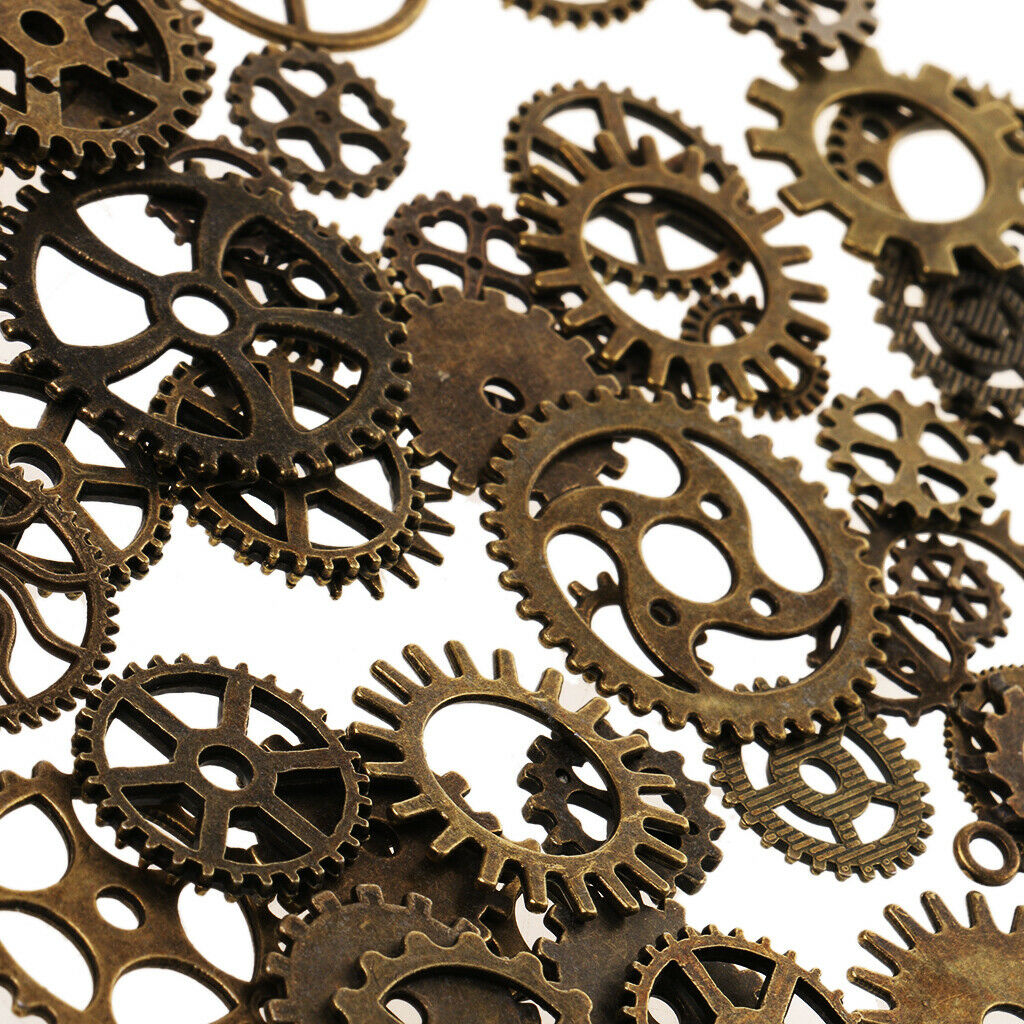 Steampunk Gear Charms Clock Watch Wheel Gear Parts DIY Jewelry Findings
