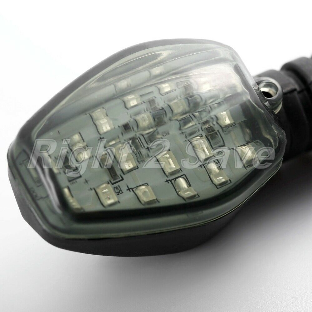 10mm Universal Motorcycle Clear Lens Yellow LED Sidemarker Turn Signal Indicator