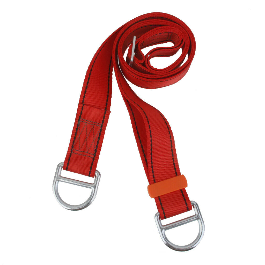 2.5 Meters Adjustable Rock Climbing Mountaineering Sling Strap Red 22KN