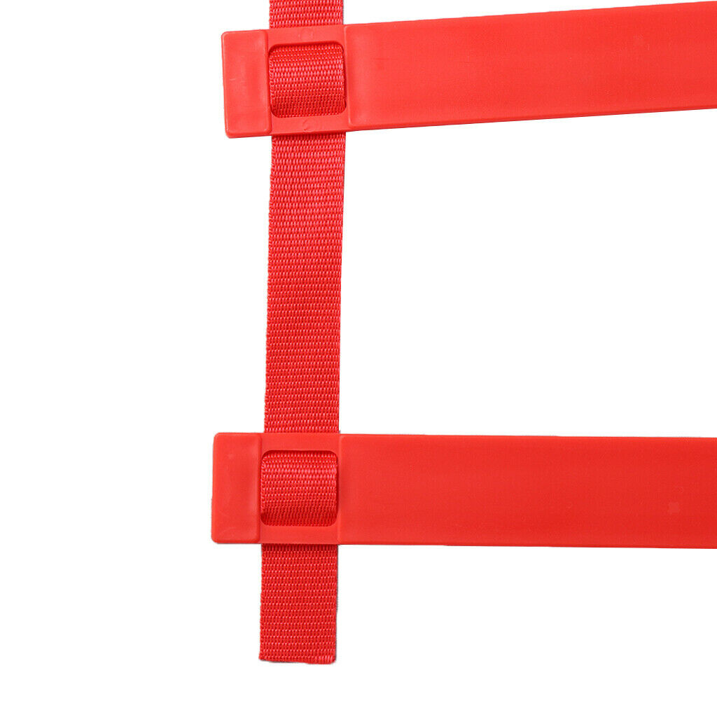 Agility Ladder Speed Training Equipment Non-Slip Flat Rung Red